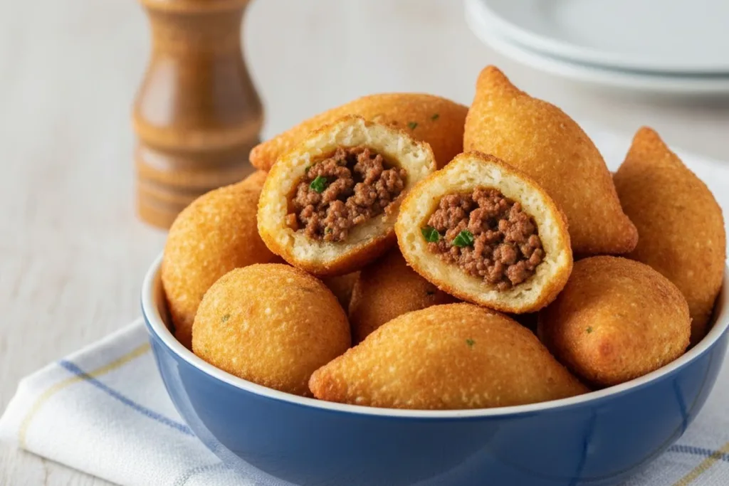 O melhor Bolinho de Carne com Mandioca Crocante