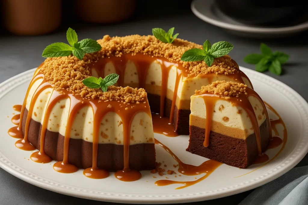 Pudim sem forno Snickers